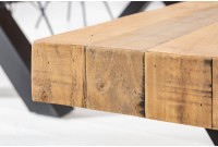 Banc de 200cm en bois massif design industriel